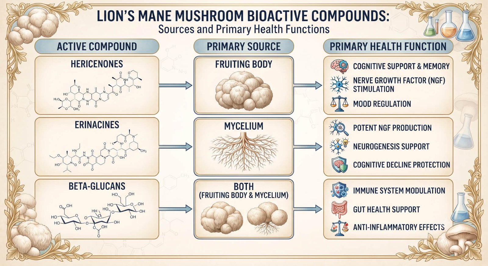 Lion's Mane Mushroom Benefits